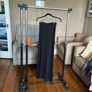 Black maxi skirt with flared bottom